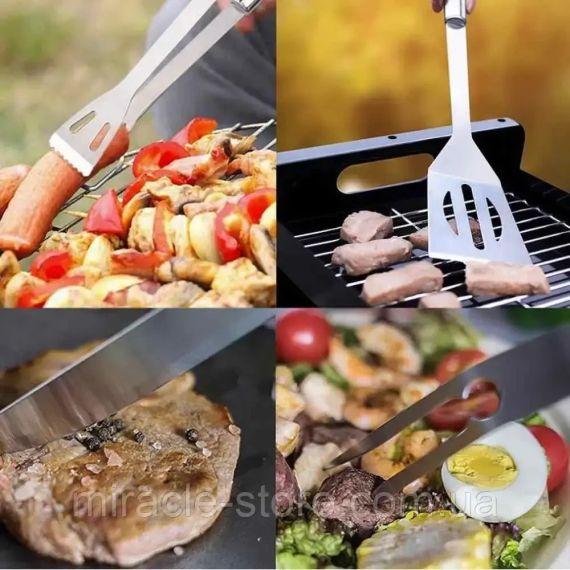 Набор аксессуаров для барбекю 4 предмета в чехле | Зображення 2
