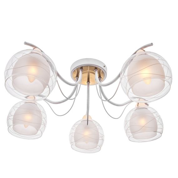 Люстра потолочная в спальню E27 60W WH (LK-629C/5) | Зображення 3