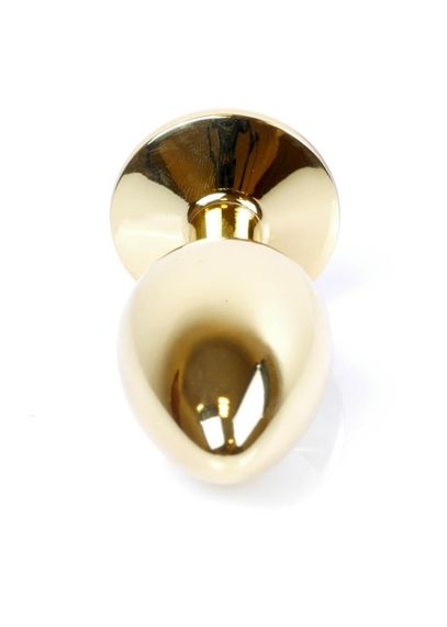 Анальная пробка - Jewellery Gold Plug Green sexstyle | Зображення 4