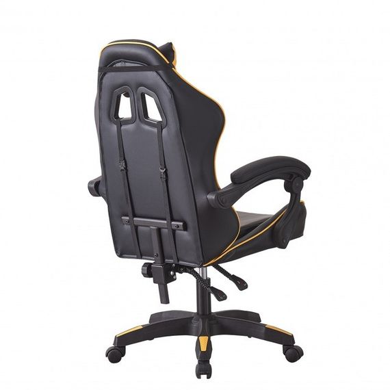 Кресло геймерское игровое компьютерное Bonro B-0519 желтое 42400363 | Зображення 2