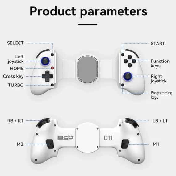 Раздвижной геймпад BSP-D11 для смартфона, планшета, PC, Nintendo Switch | Зображення 4
