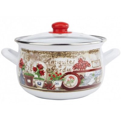 Каструля Gusto &quot;Квітковий сад&quot; 24 см 5,7 л (GT-T-124-FG)