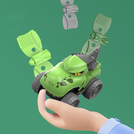 Інтерактивний трек з інерційною машинкою SHT 5510-6 Dino Trak (138pcs/1CAR) Green | Зображення 1