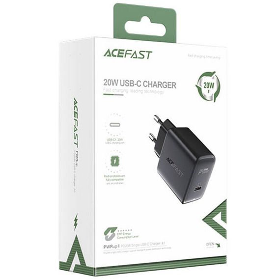МЗП Acefast A1 PD20W (1USB-C) Black | Зображення 3