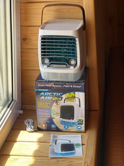 Портативный вентилятор USB с водяным охлаждением, распылитель, Arctic air cooler AND XL-1375, увлажнитель | Зображення 5