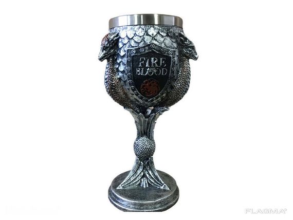 Бокал для Вина Кружка Чашка Череп Игра Престолов Game Of Thrones Fire and Blood Кубок... | Зображення 4