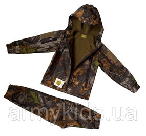 Костюм дитячий ARMY KIDS Скаут Soft-Shell теплий камуфляж Дубок 164-170 см
