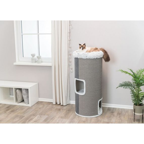 Дряпка-будиночок Trixie Harvey для котів сизаль/плюш сіра 50х118 см | Зображення 5