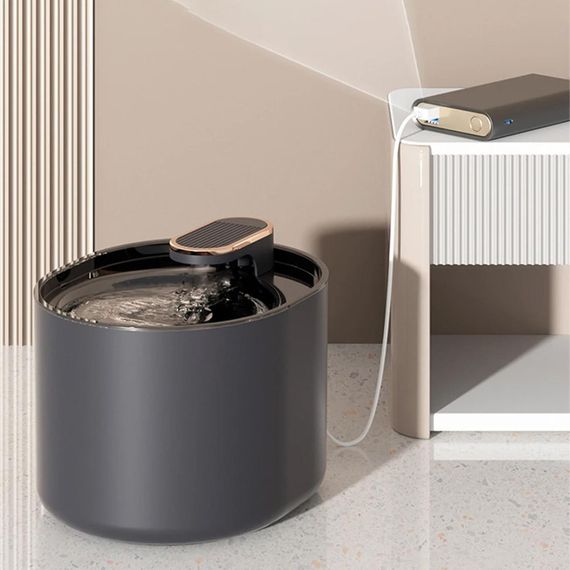 Автоматична напувалка для домашніх тварин на 3 л, від USB, LY-292, Сіра / Автоматичний фонтан для собак та котів | Зображення 5