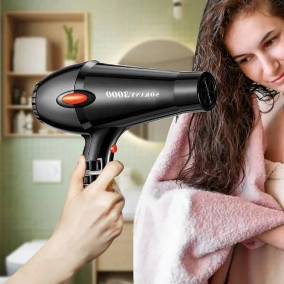 Фен для сушки волос 3000 Вт  Sokany SK-3001-HD Черный