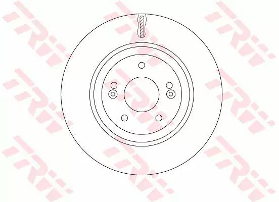 Диск гальмівний (1 шт.) HYUNDAI I40/ IX35/Ceed/Optima F D=320mm 11, TRW (DF7592)