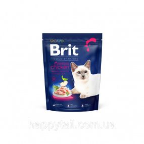 Корм сухой Brit Premium by Nature Cat Sterilised для стерилизованных котов с курицей 300 г