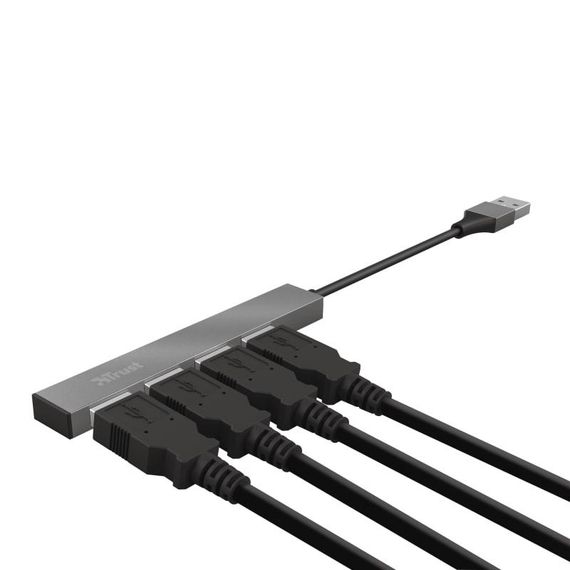 USB-хаб Trust Halyx Aluminium 4-Port Mini USB Hub (23786_TRUST) | Зображення 1