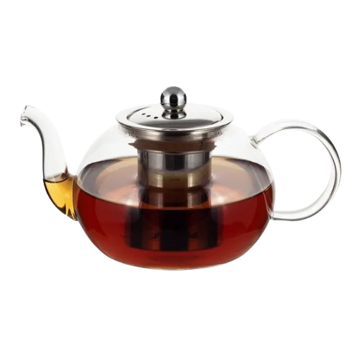 Заварник 500мл зі з'ємним ситечком скло/нержавіюча сталь 0783S KAMILLE | Зображення 1