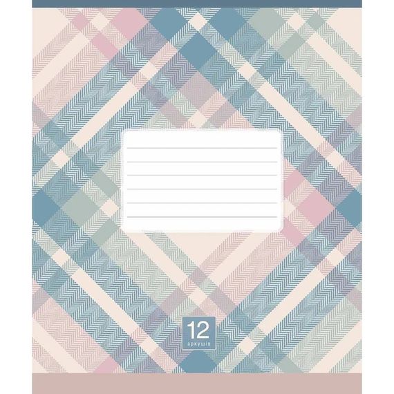 Зошит учнівський "Plaid pattern" 024-3345L-3 в лінію, 24 аркушів