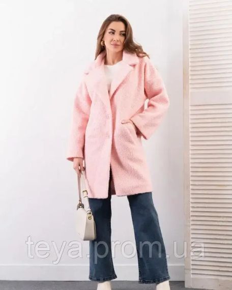 Пальто цвет розовый размеры L, M, S, XL FI_009020