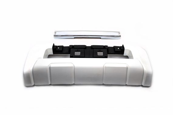 Передня накладка 2012-2016 (EA-style, без спідниці) Чорний колір для Toyota Land Cruiser 200 | Зображення 3