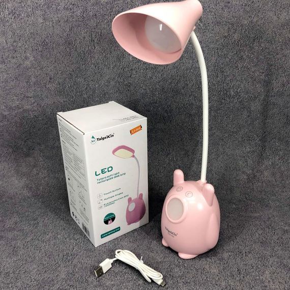 Настольная лампа TaigeXin LED TGX 792, светодиодная настольная, удобная настольная лампа. Цвет: розовый | Зображення 6