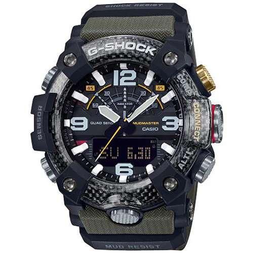 Стильні полімерні чоловічі наручні годинники Casio оригінал Японія G-Shock GG-B100-1A3ER з полімерним ремінцем | Зображення 1