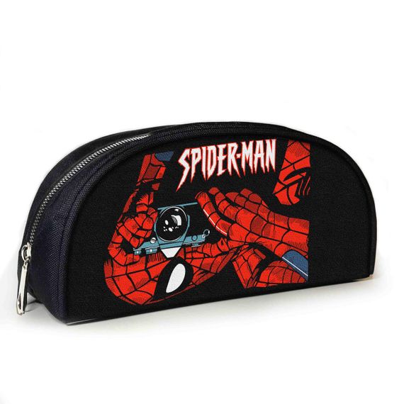 Пенал шкільний з принтом Людина-павук 23х10х8 см дитячий для дівчинки, хлопчика (3975)