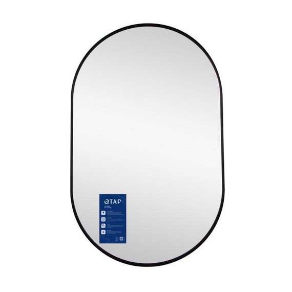 Зеркало Qtap Scorpio (SC1) с LED-подсветкой Touch, с антизапотеванием, с диммером, рег. темп цвета (3000-6500K) Black | Зображення 2