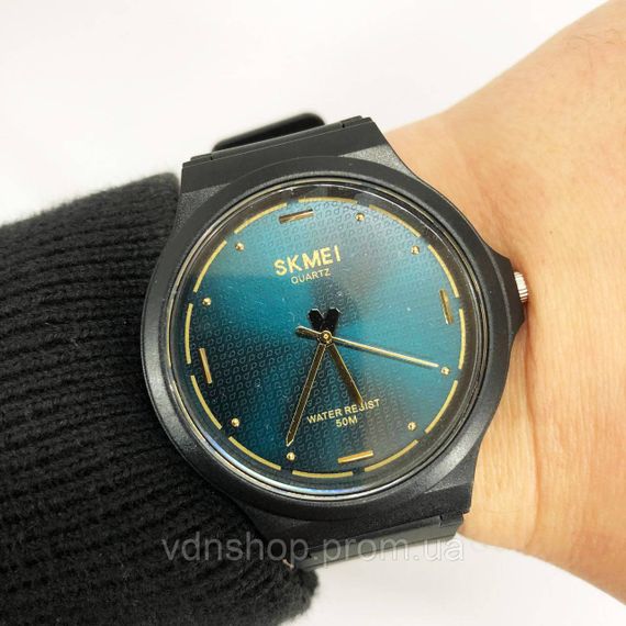 Якісні чоловічі годинники SKMEI 2108BKBU, Чоловічі годинники на ланцюжку на подарунок JG-57 | Зображення 6