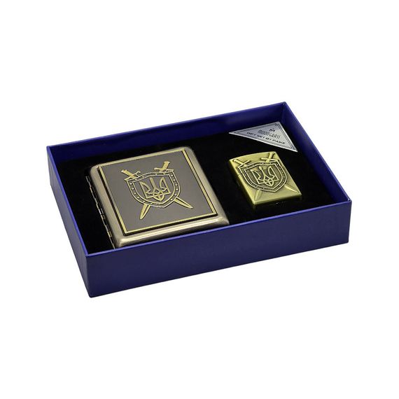 Подарунковий Набір Запальничка І Футляр З Гербом | Зображення 1