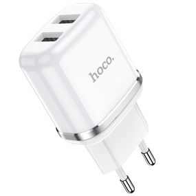 СЗУ Hoco N4 (2USB/2.4A) Білий