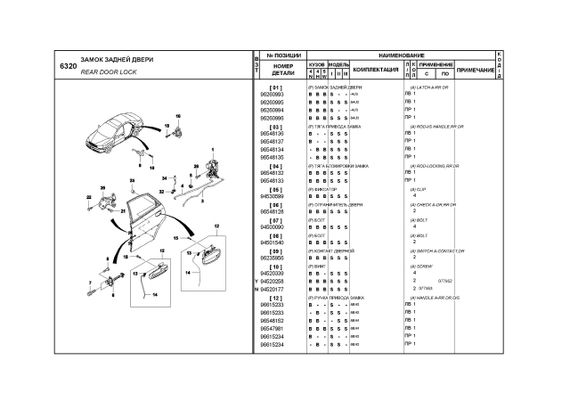 Chevrolet Lacetti. Каталог деталей и сборочных единиц. | Зображення 1