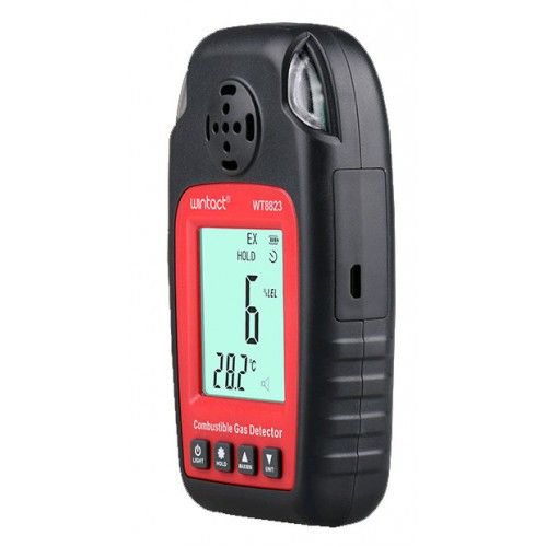 Детектор горючих газов + термометр (0-100%LEL, 0-50°C) WINTACT WT8823 | Зображення 2