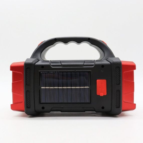 Кемпінговий ліхтар з сонячною панеллю та PowerBank, 2400mAh, USB, Hurry Bolt HB-1678, Червоний / Ручний LED ліхтар | Зображення 3