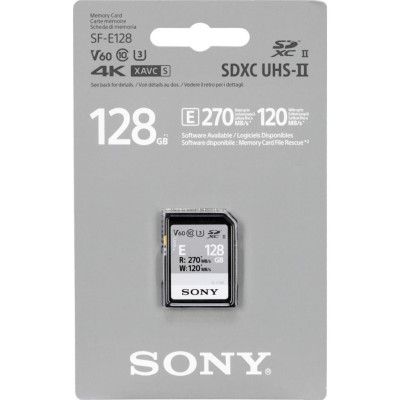 Карта памяти Sony 128GB SDXC class 10 UHS-II U3 V60 (SFE128A.ET4) | Зображення 1