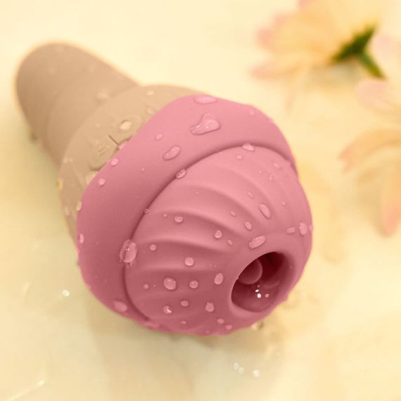 Вібратор та вакуумний стимулятор з язичком Sweet Em 0067F у формі морозива sexstyle | Зображення 2