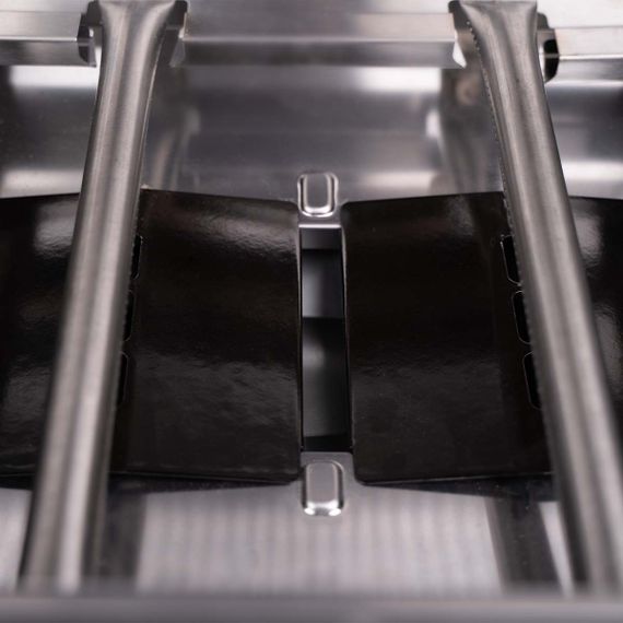 Газовий гриль SANTOS S-418 Black, з бічним і заднім пальниками, чорний 900297 Код: 010957 | Зображення 5