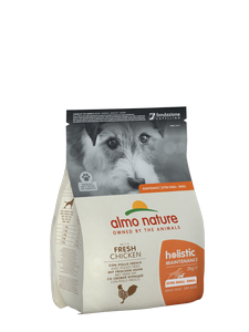 Сухой корм для взрослых собак маленьких пород Almo Nature (Альмо Натюр) Holistic со свежей курицей 2 кг
