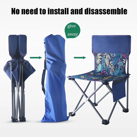 Стол + 2 стула STD-02 стол складной прямоугольный коричневый,(Д530*Ш550*В500мм), стулья металл+ткань (40*40*35), сумка | Зображення 3