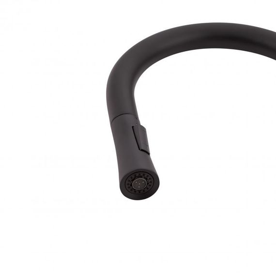 Змішувач для кухні Qtap Evicka з висувним виливом QTEVI9135103UB Black Matt | Зображення 5