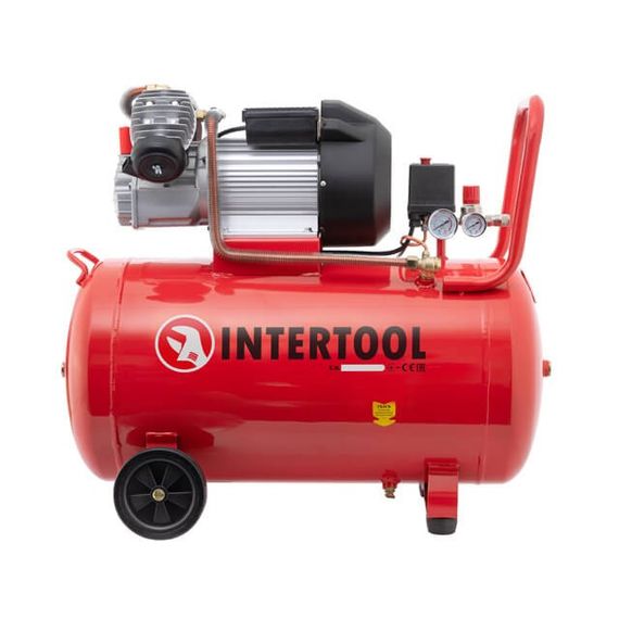 Компресор 100 л, 10 aтм, 420 л/хв INTERTOOL PT-0008