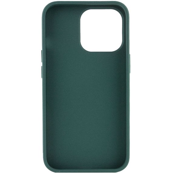 TPU чехол Bonbon Metal Style для Apple iPhone 14 Pro (6.1") Силикон, Зеленый / Pine green | Зображення 2