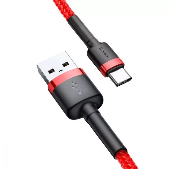 Кабель для заряджання та передачі даних Baseus Cafule Type-C 2A (2m) red | Зображення 2