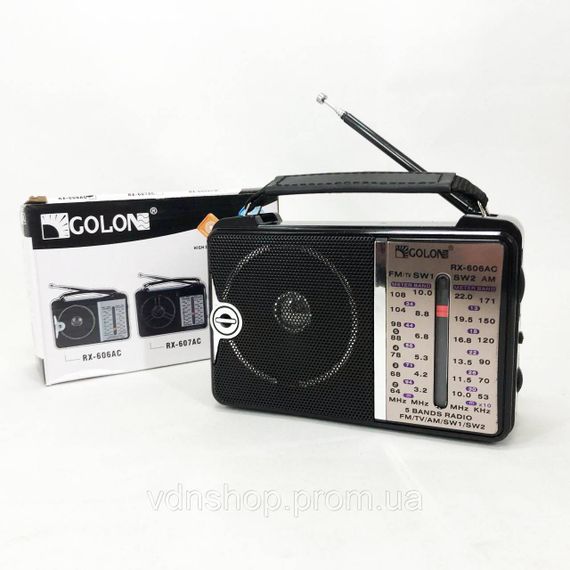 Всеволновой радио приемник Golon RX-606, Радиоприемник с хорошим приемом сигнала, Плеер мп3 с радио фм JD-87 | Зображення 4