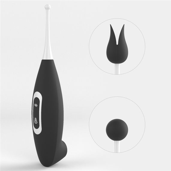 Кліторальний вібратор з вакуумним стимулятором IJOY Rechargeable Clit Pro, чорний | Зображення 3