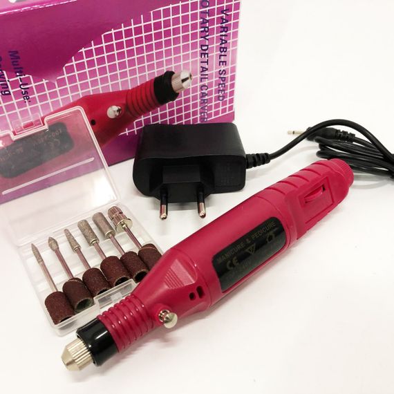 Ручний фрезер для нігтів SmartUs CBM-033 для манікюру та педикюру в домашніх умовах. XF-782 Колір: бордовий | Зображення 7