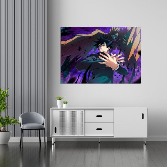 Плакат-постер з принтом Кавун Jujutsu Kaisen Магічна битва Fushiguro Megumi Фушигуро Мегумі шикігамі 1 А2 ПЛ000759(А2)