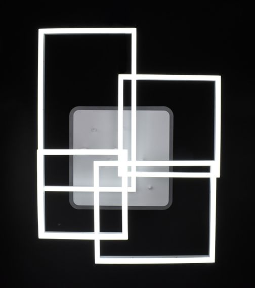 Люстра світлодіодна стельова LED світильник для квартири на стелю лед з пультом 26100 Білий 17х56х71 см. | Зображення 1