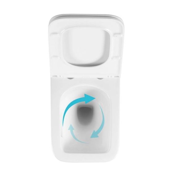 Готовое решение Qtap для ванной комнаты: подвесной унитаз Gemini Ultra Quiet 520x360x350 + комплект установки Standard (круглая | Зображення 5