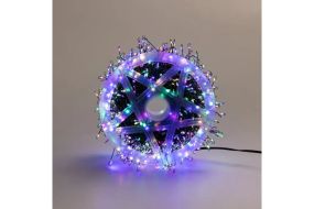 Гірлянда Роса на котушці феєрверк - мішура від USB, 50м, 1500LED + пульт Мультик
