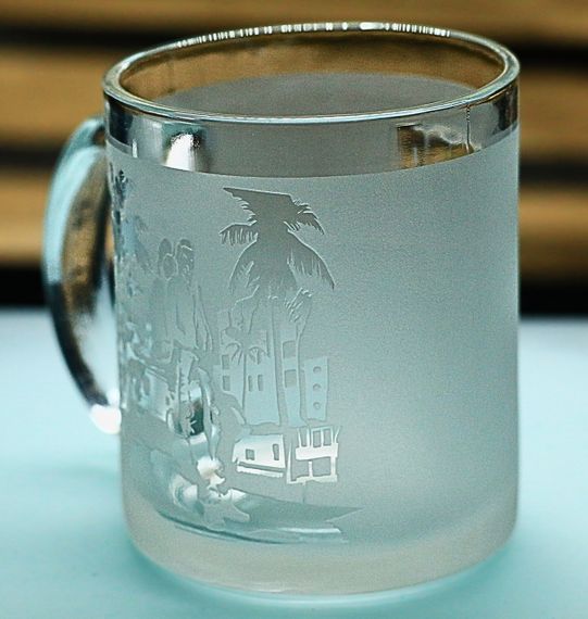 Стеклянная чашка 320 мл GTA с гравировкой подарок для фаната GTA игровая кружка ГТА | Зображення 2