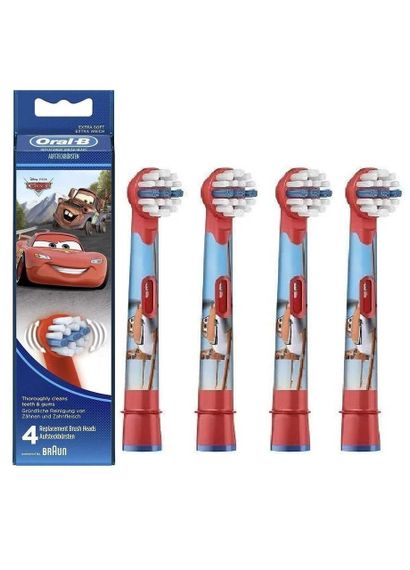 Набір змінних зубних насадок для електрощітки дитячі Oral-B Kids Cars 4 шт