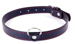 Нашийник зі штучної шкіри Fetish Boss Series - Collar Red Line, BS3300112 Sex Aura